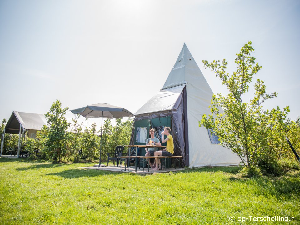 Tipitent Halfweg, Camping auf Terschelling